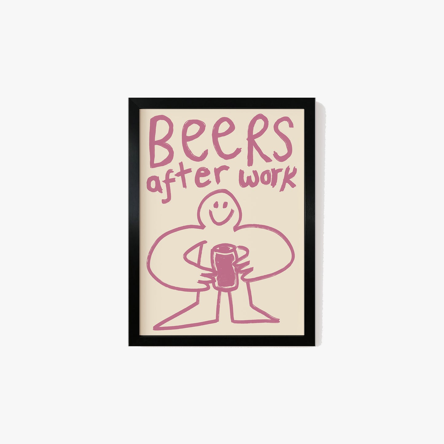 Beers After Work Doodle Print