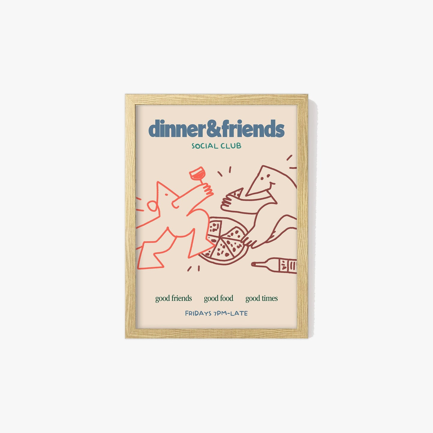 Dinner & Friends Social Club Print