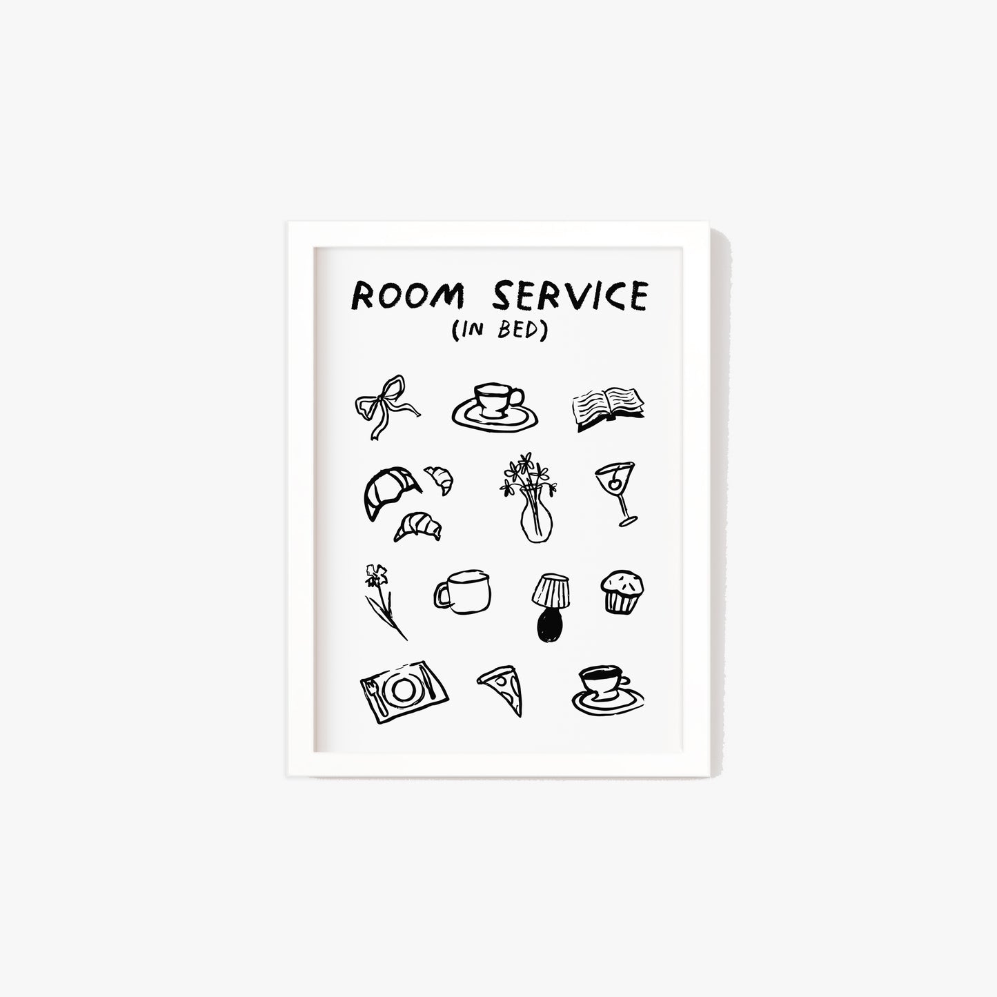 Room Service In Bed Print