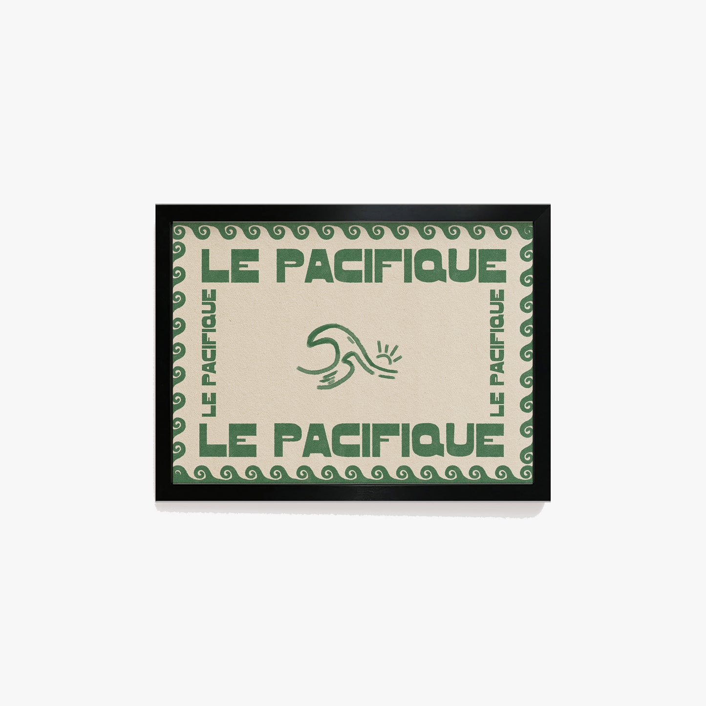 Le Pacifique Ocean Retro Print