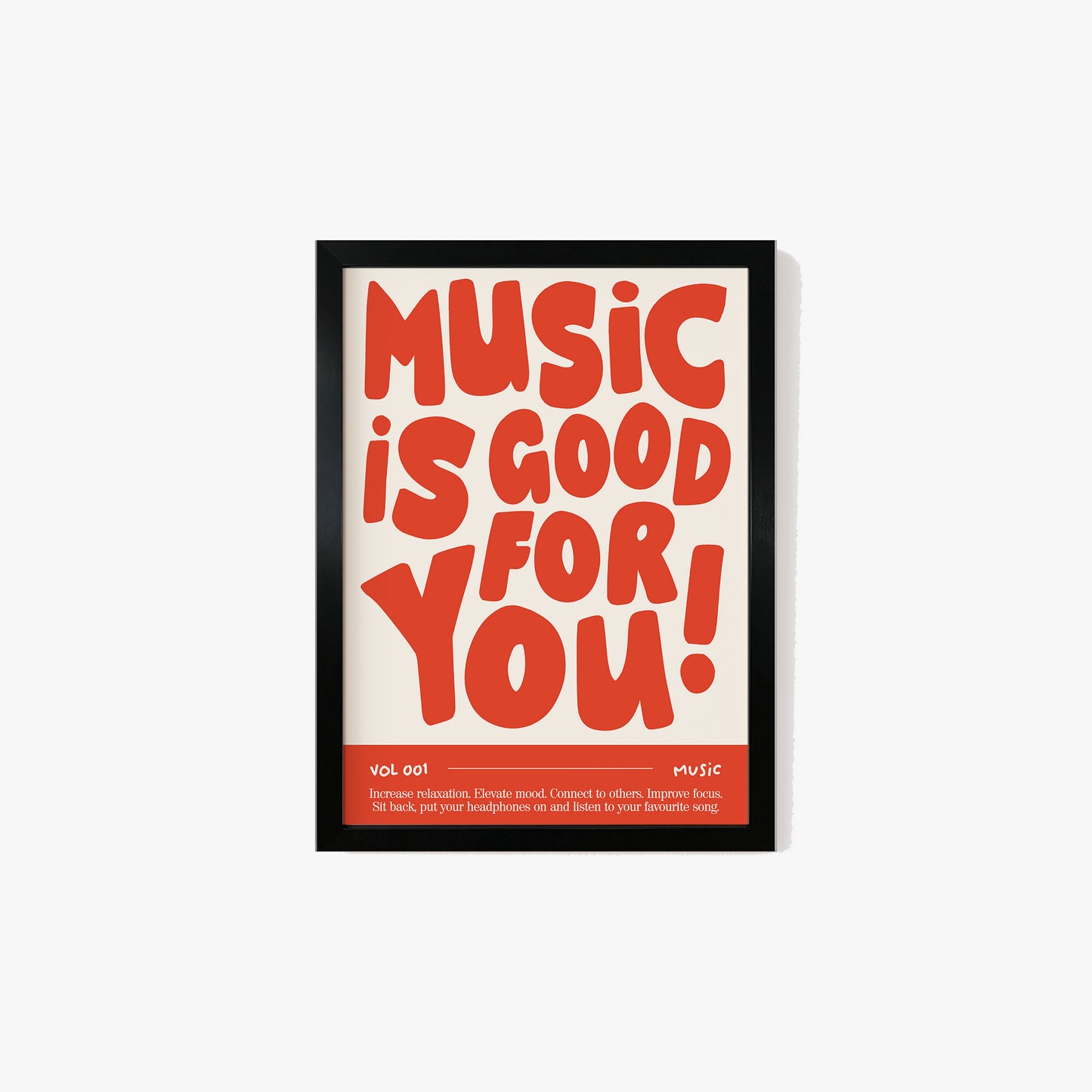 Music Is Good For You Print