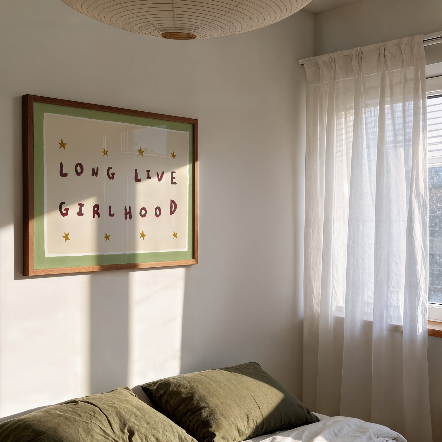 Long Live Girlhood Hand Painted Print