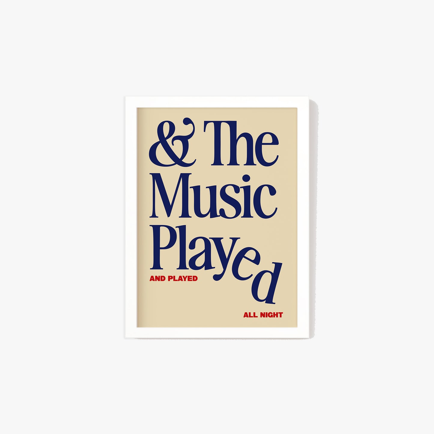 The Music Played Print