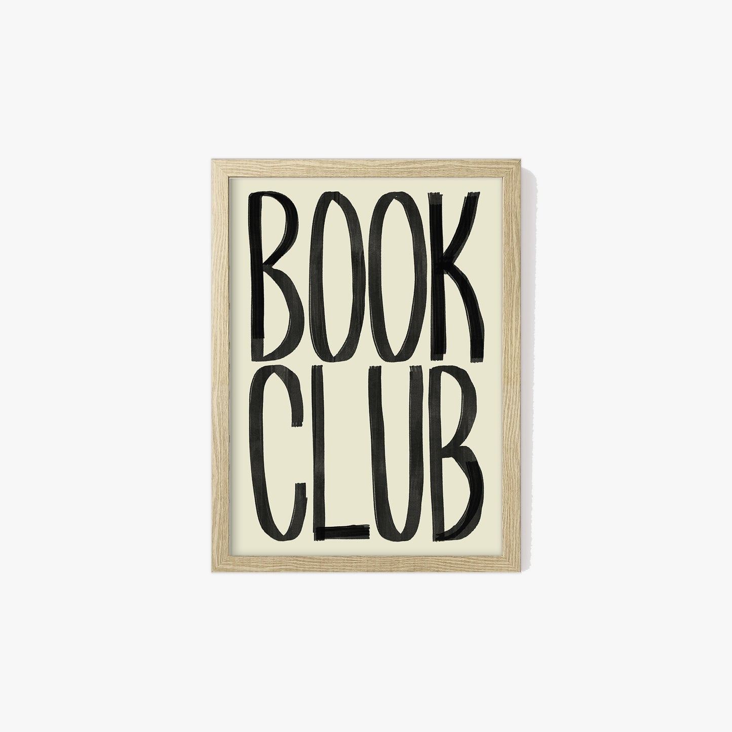 Book Club Typography Print