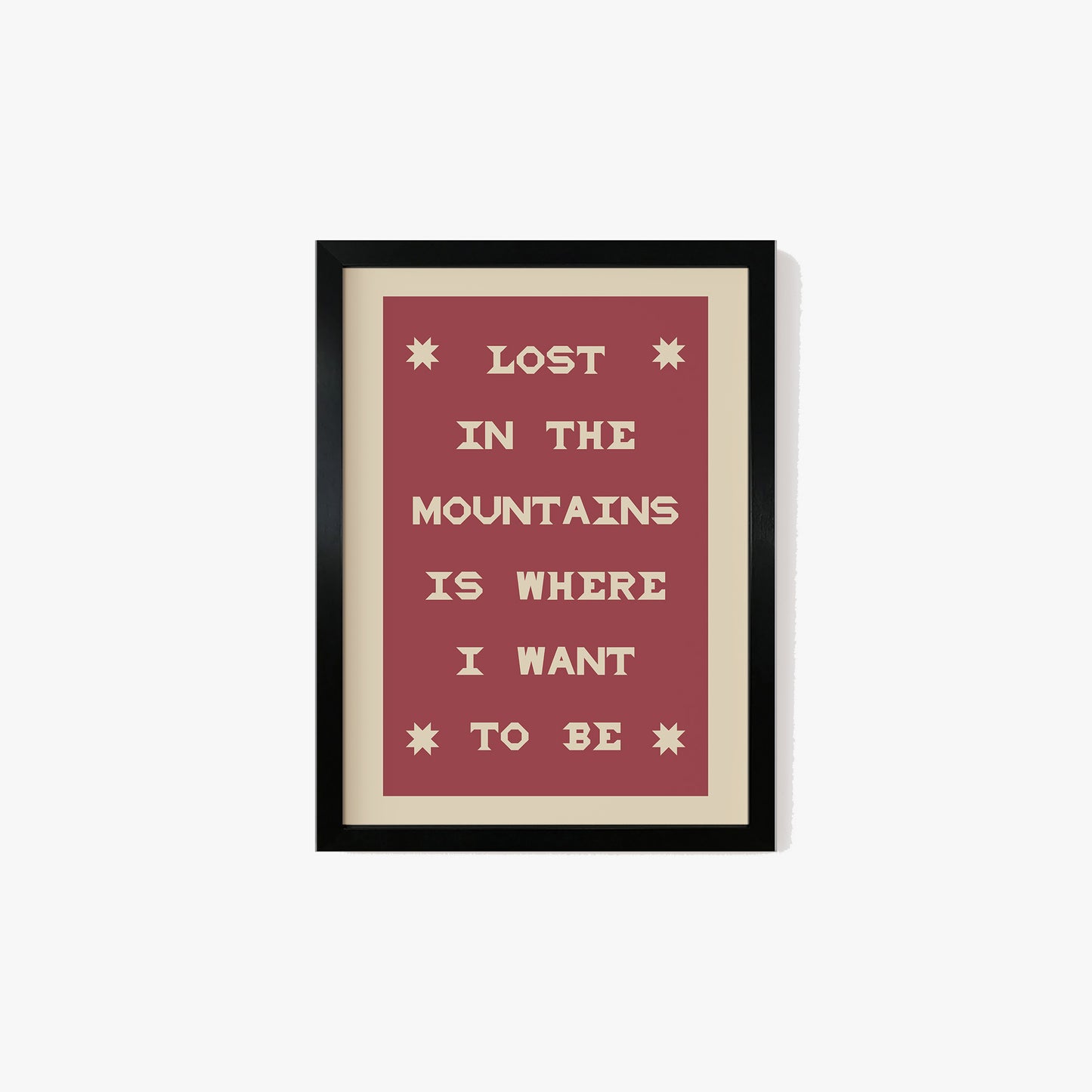 Lost In The Mountains Print