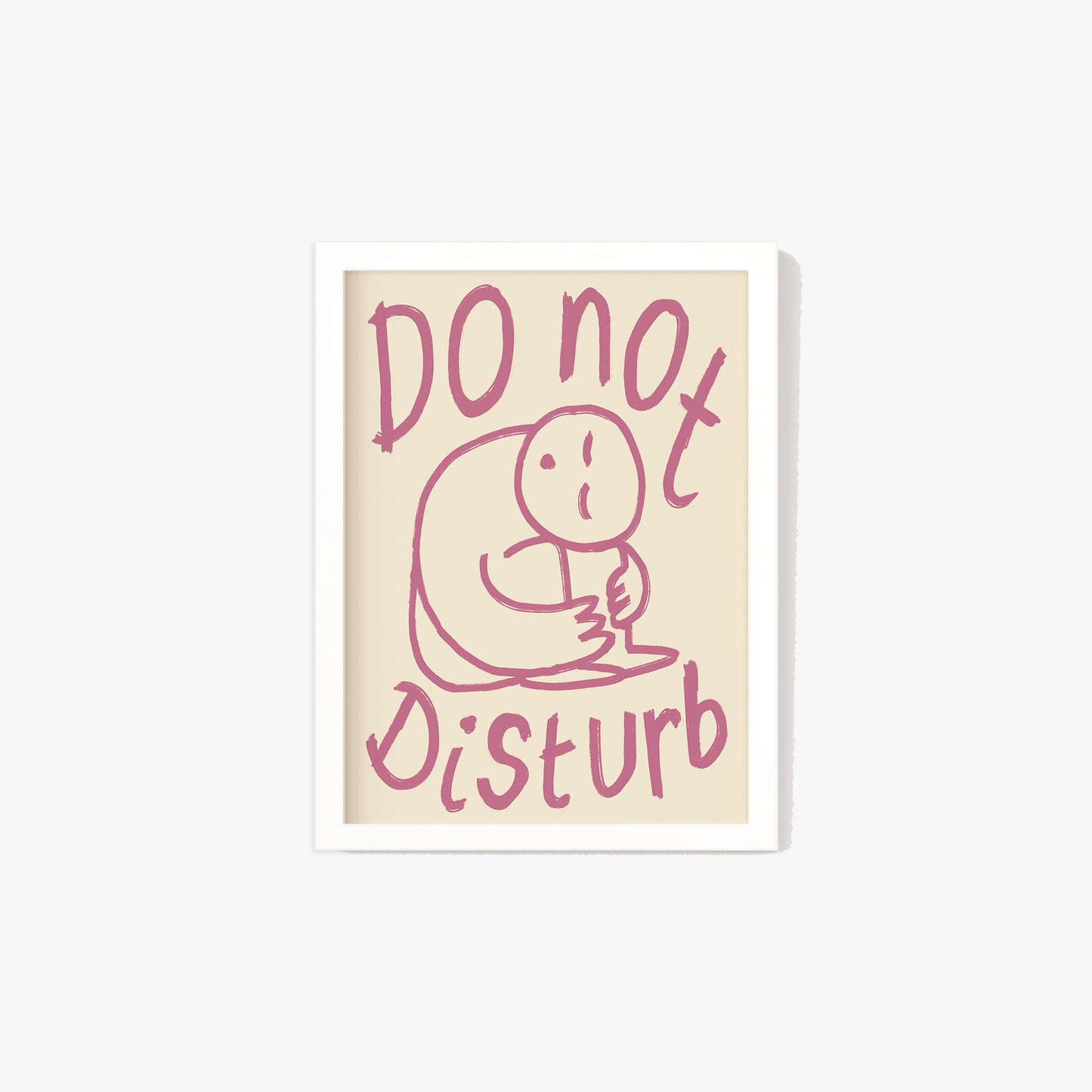 Do Not Disturb Doodle Print