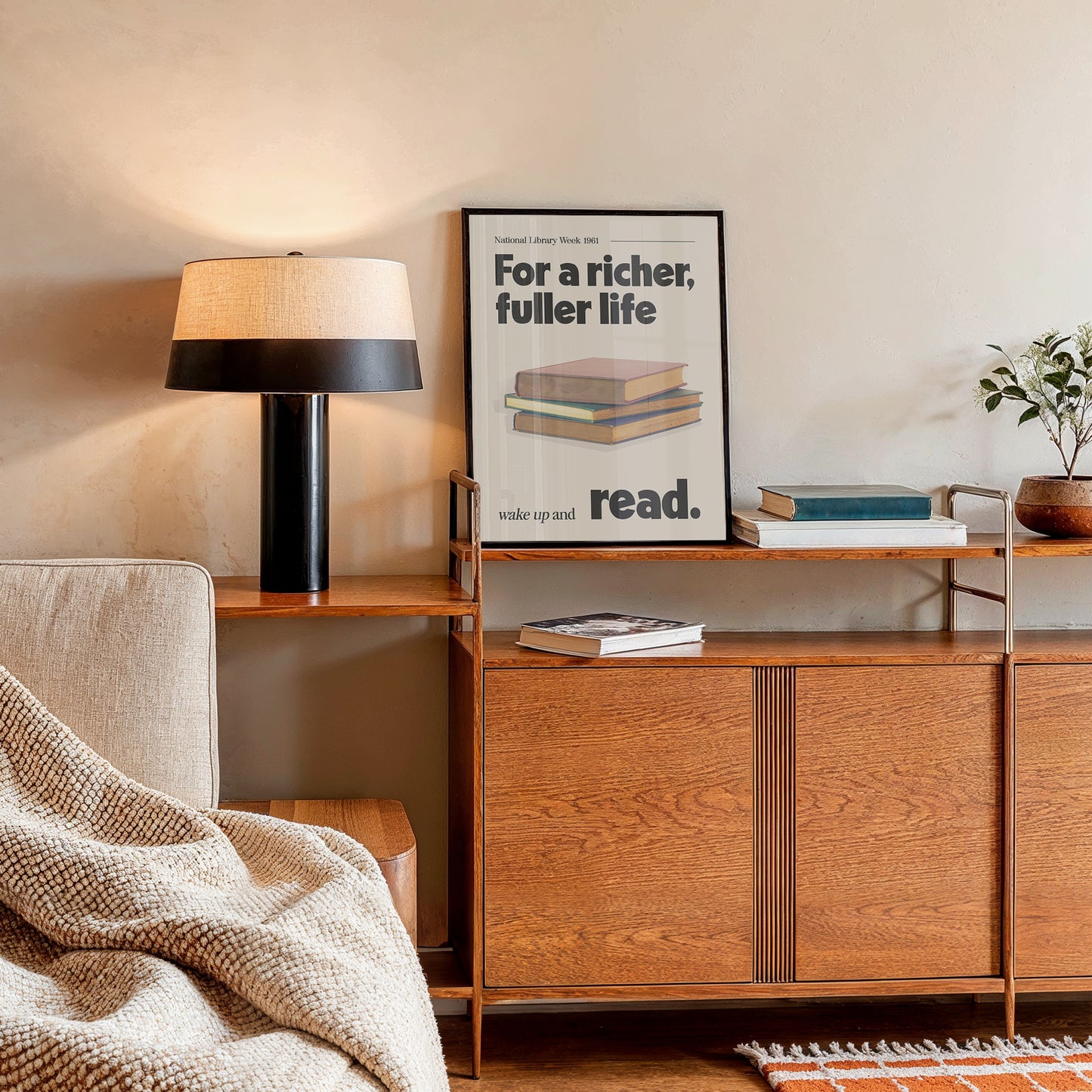 Vintage National Library Week Print