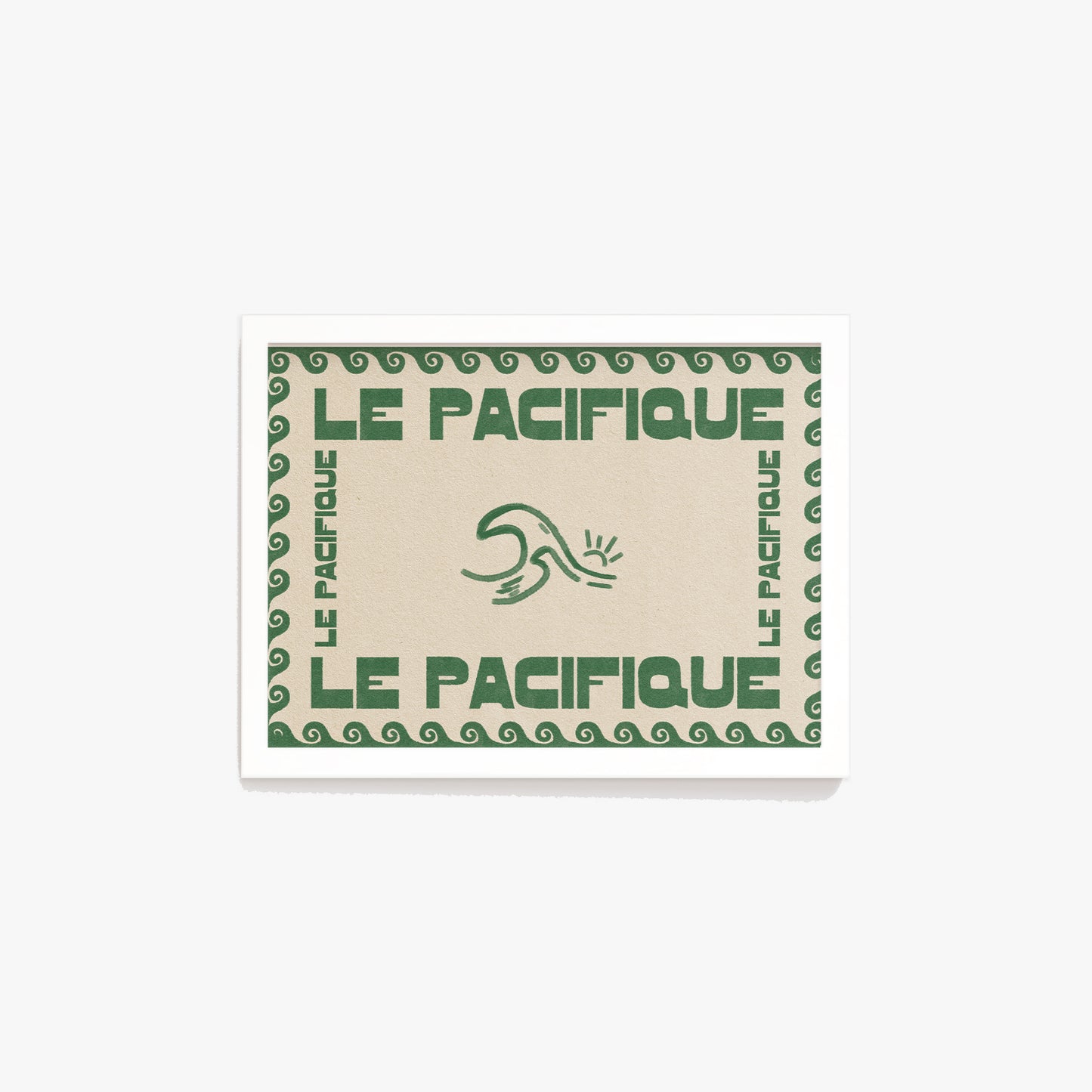 Le Pacifique Ocean Retro Print