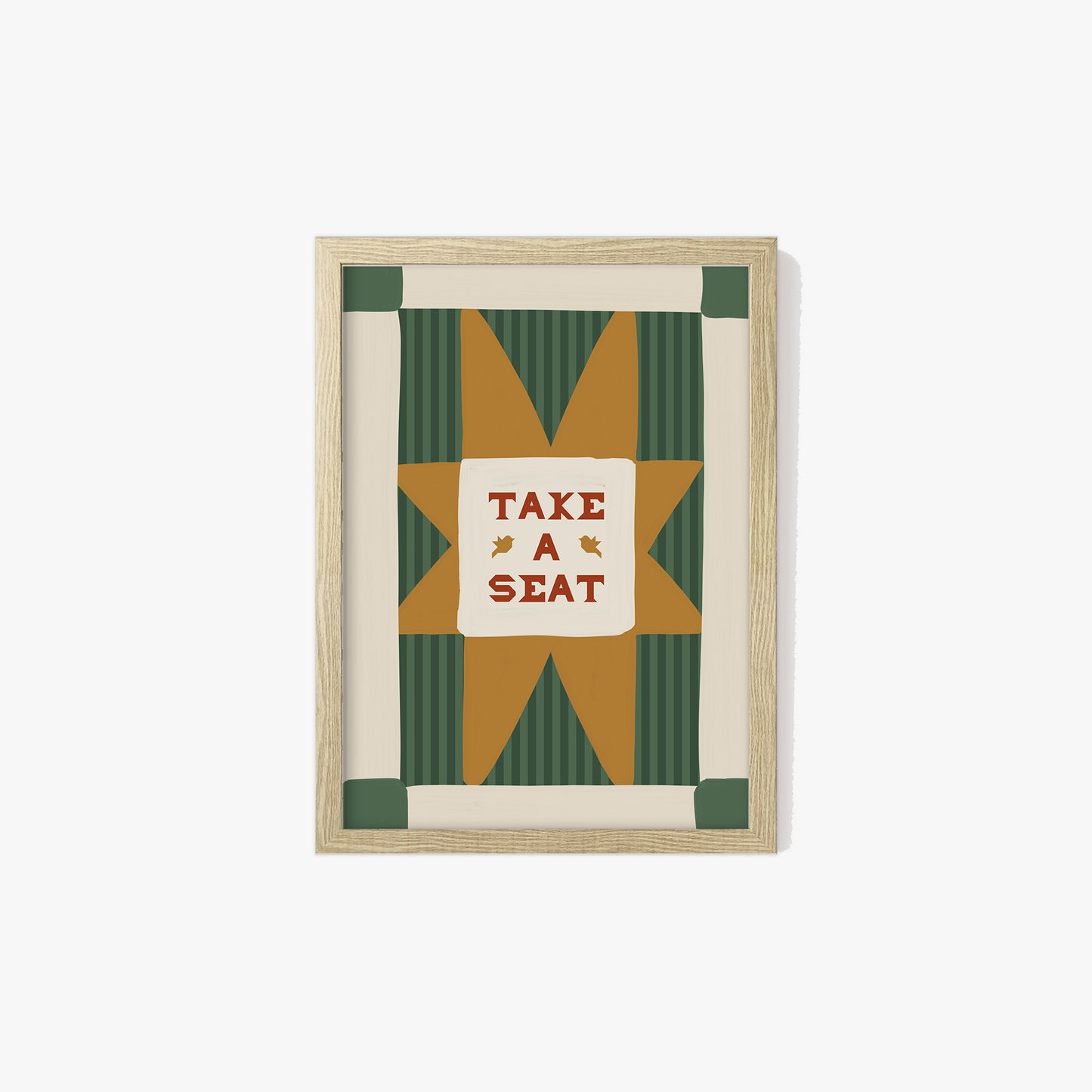 Take A Seat Stripe Print