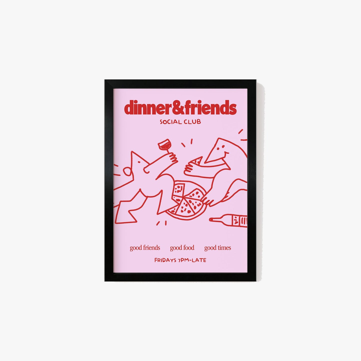 Dinner & Friends Social Club Print