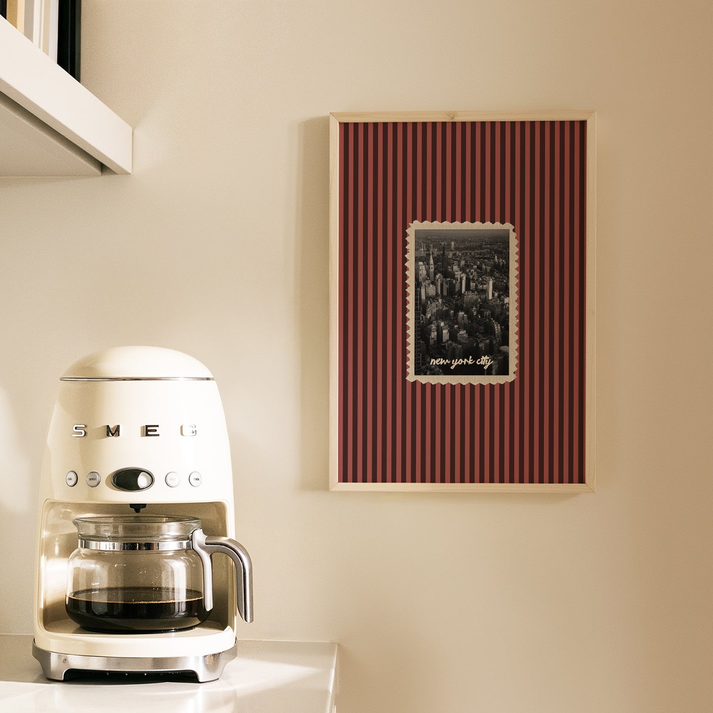 New York City Striped Print