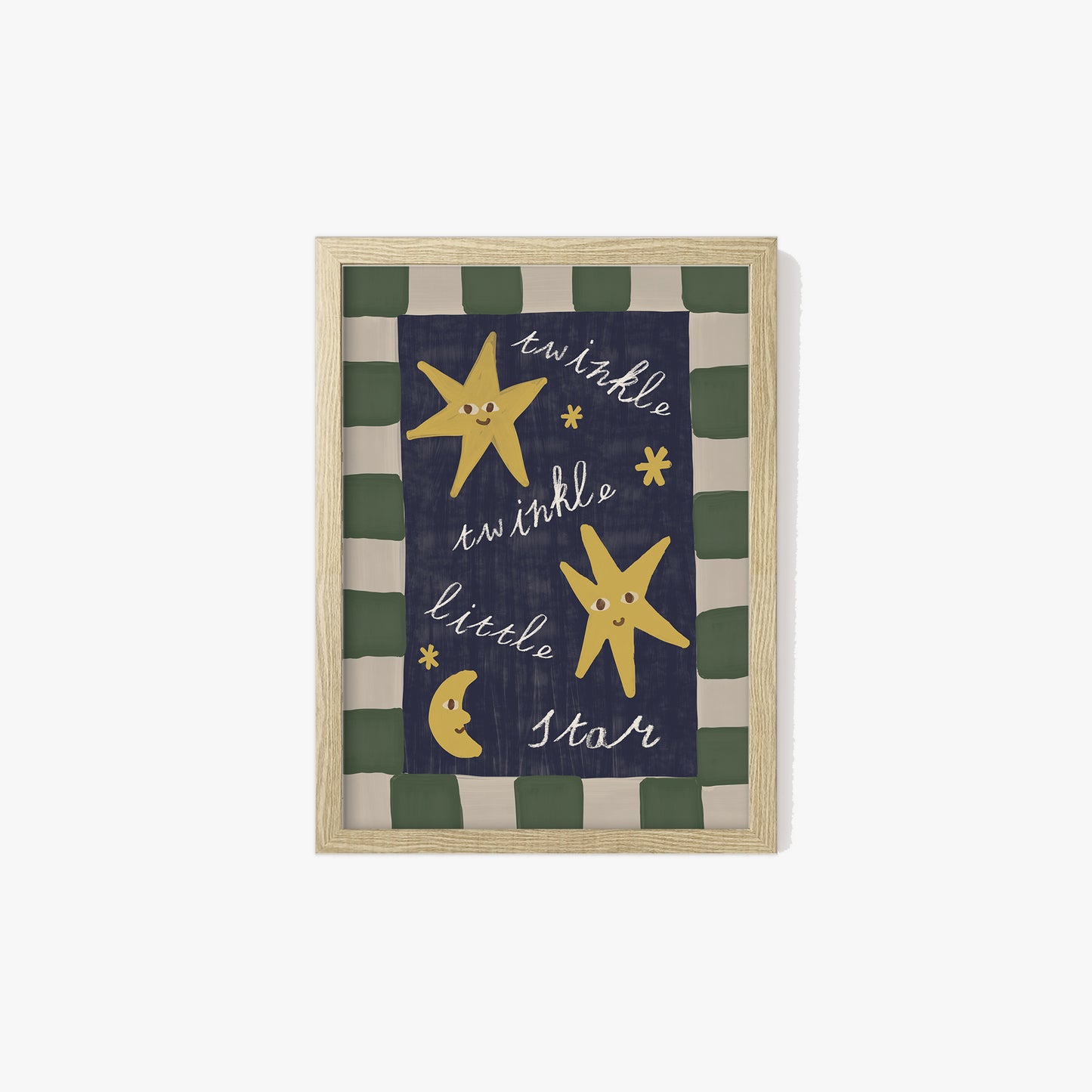Twinkle Little Star Checkered Print