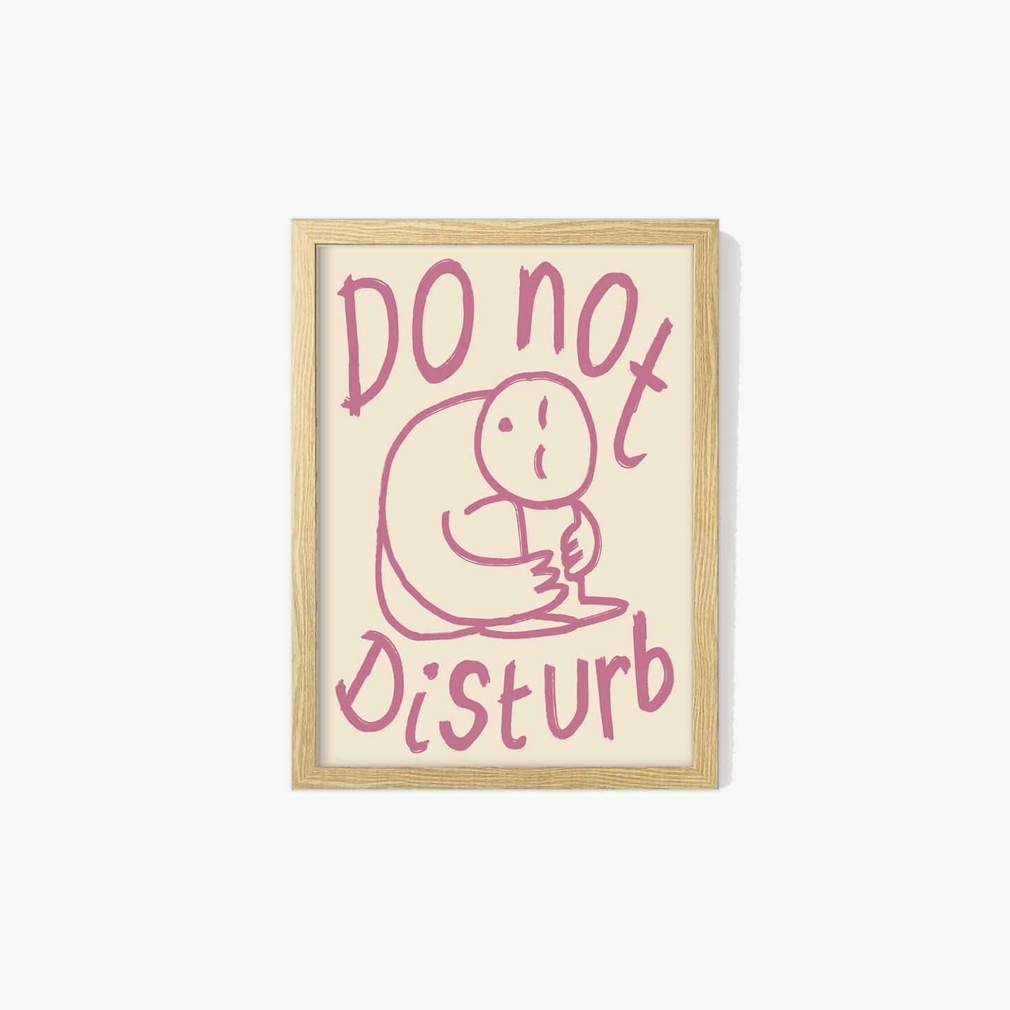 Do Not Disturb Doodle Print