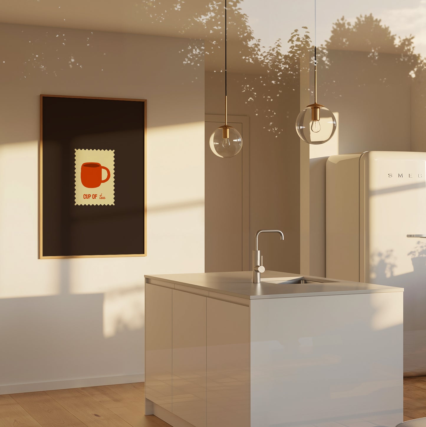 Cup Of Tea Stamp Print