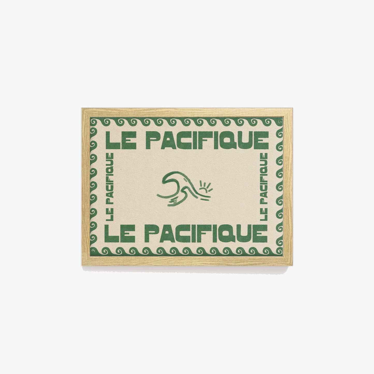 Le Pacifique Ocean Retro Print