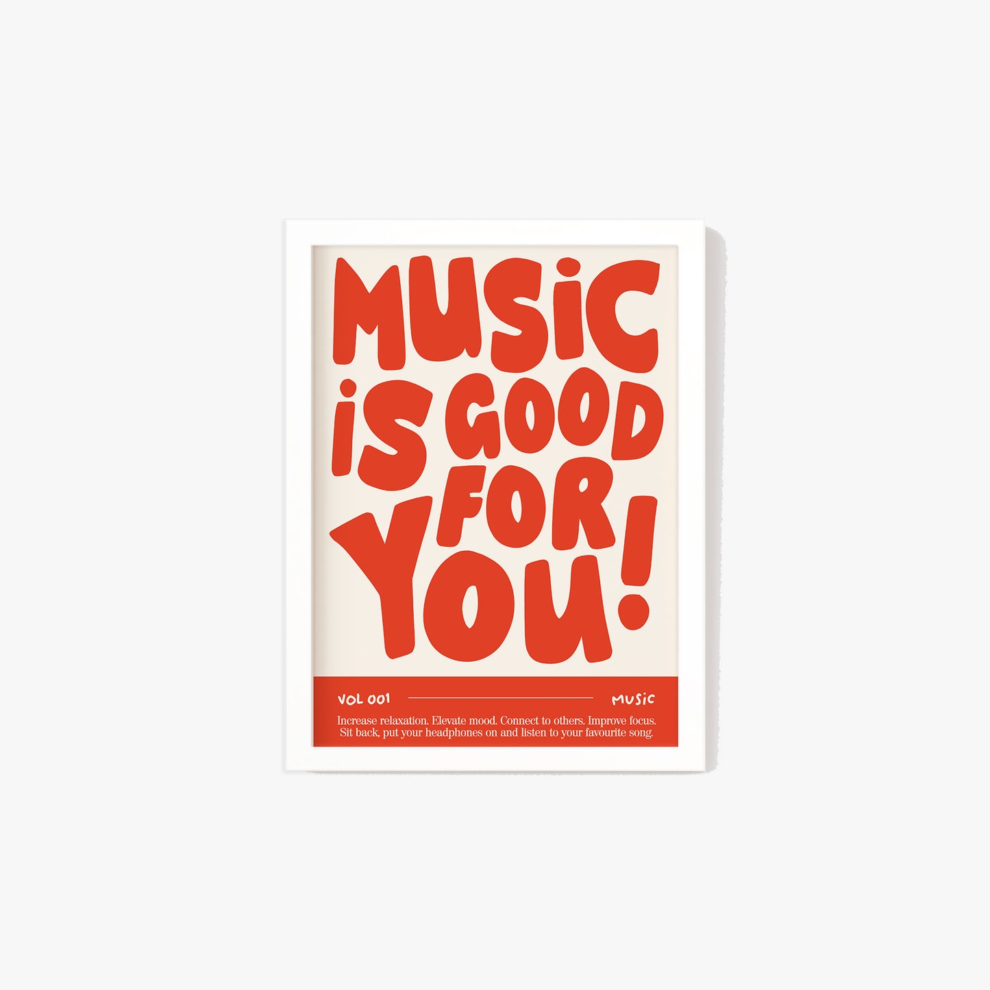 Music Is Good For You Print