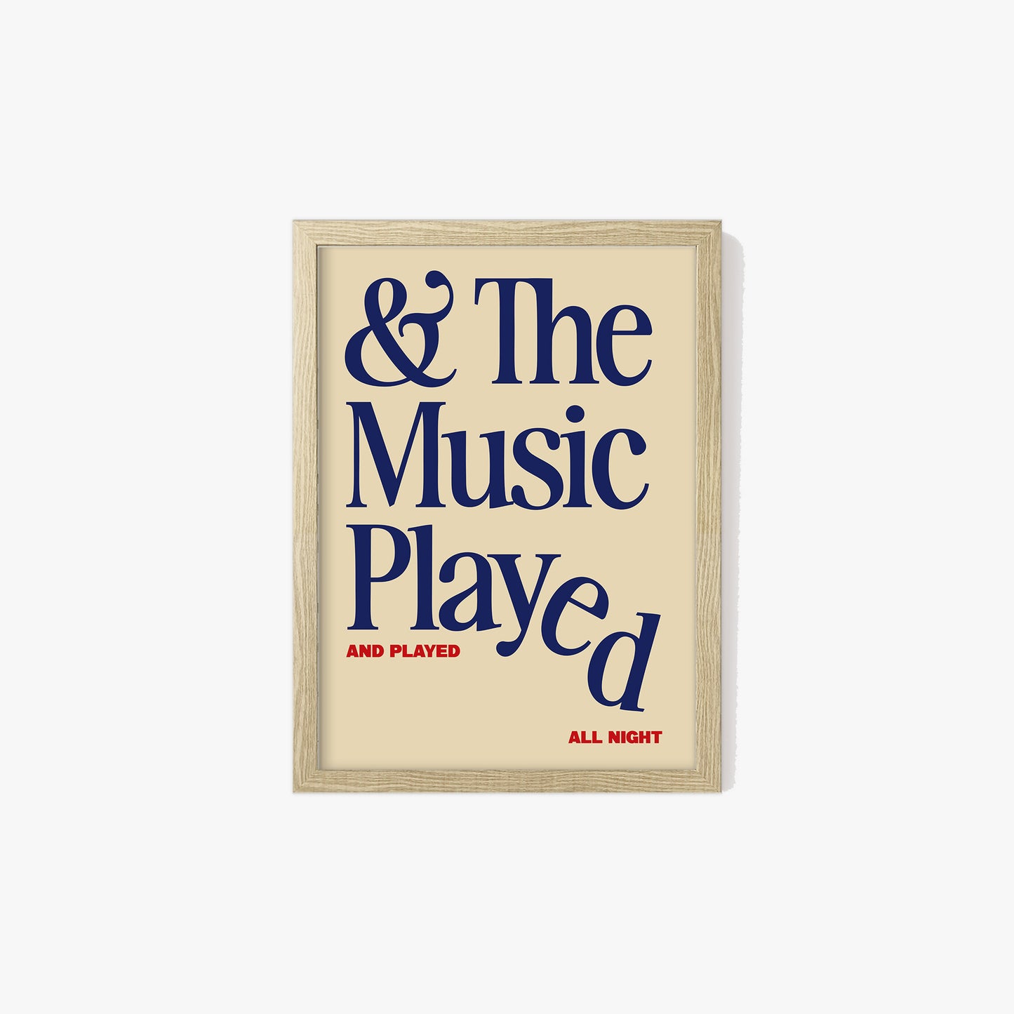 The Music Played Print
