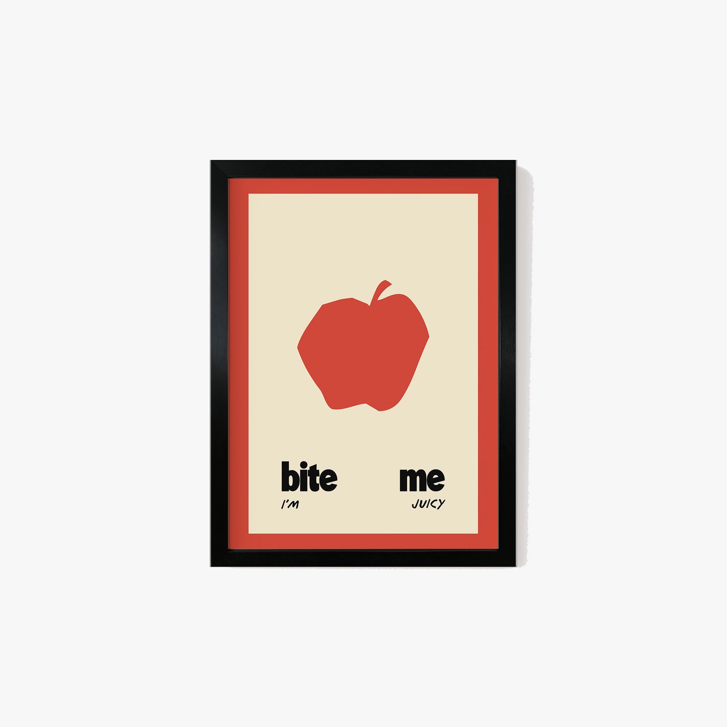 Bite Me Apple Print