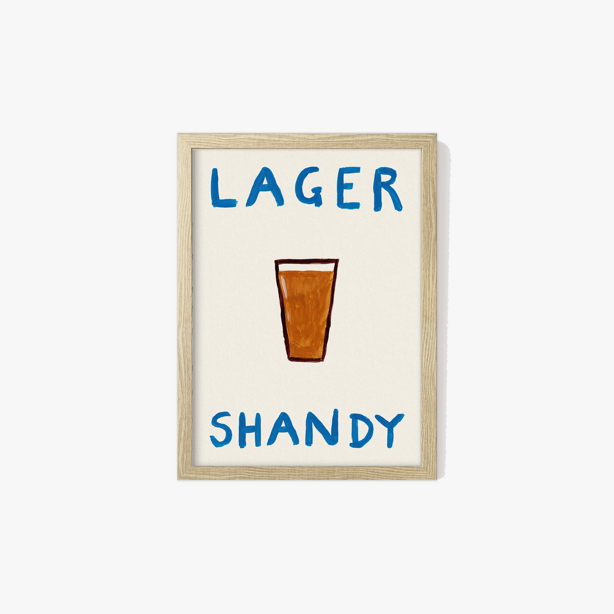 Lager Shandy Hand Painted Print