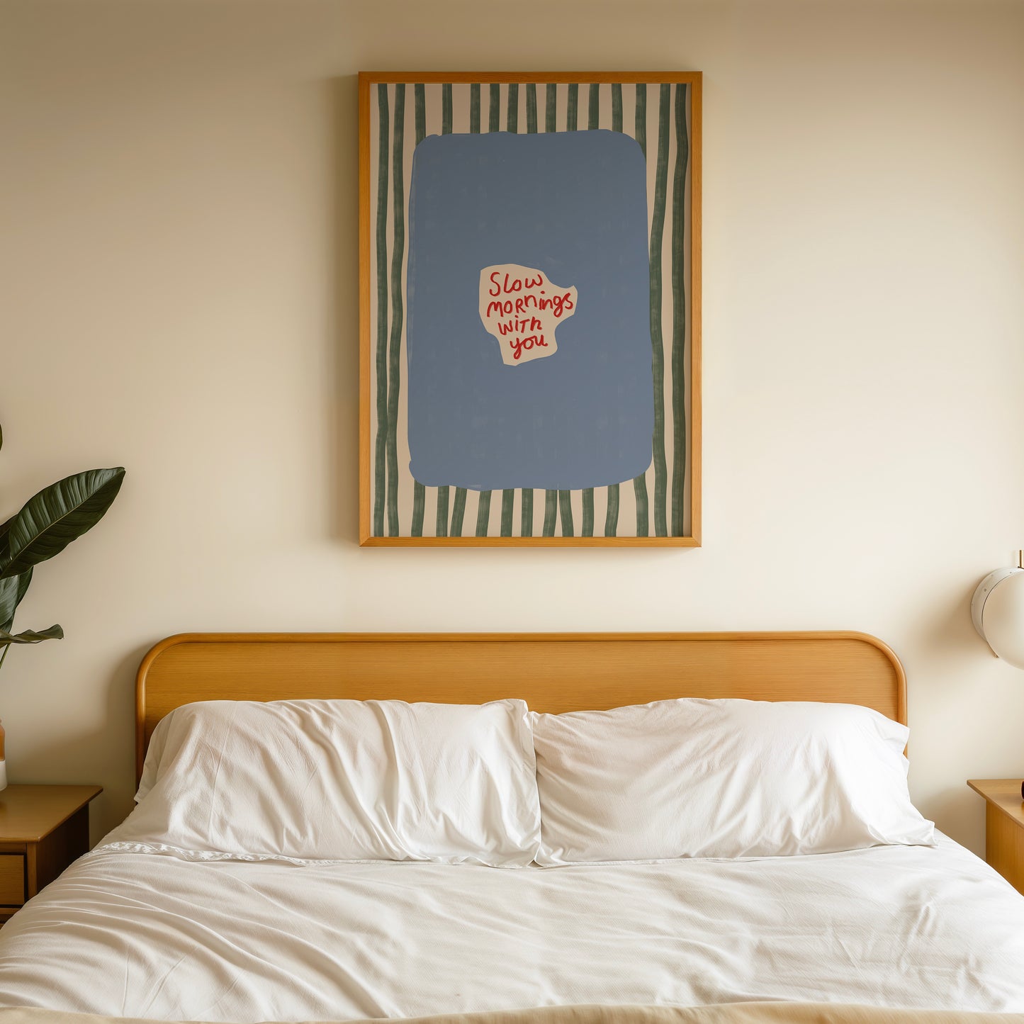 Slow Mornings With You Striped Print