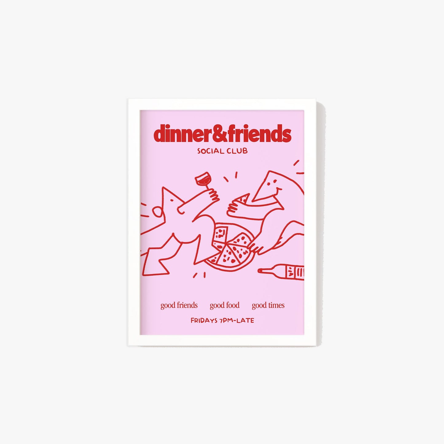 Dinner & Friends Social Club Print