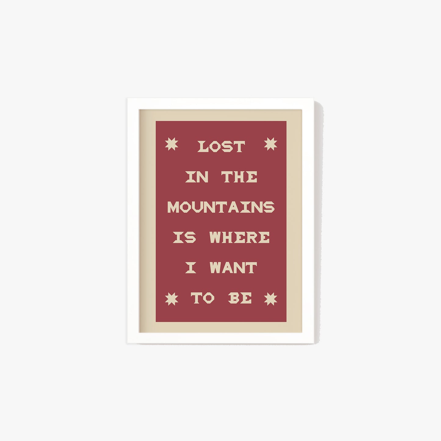 Lost In The Mountains Print