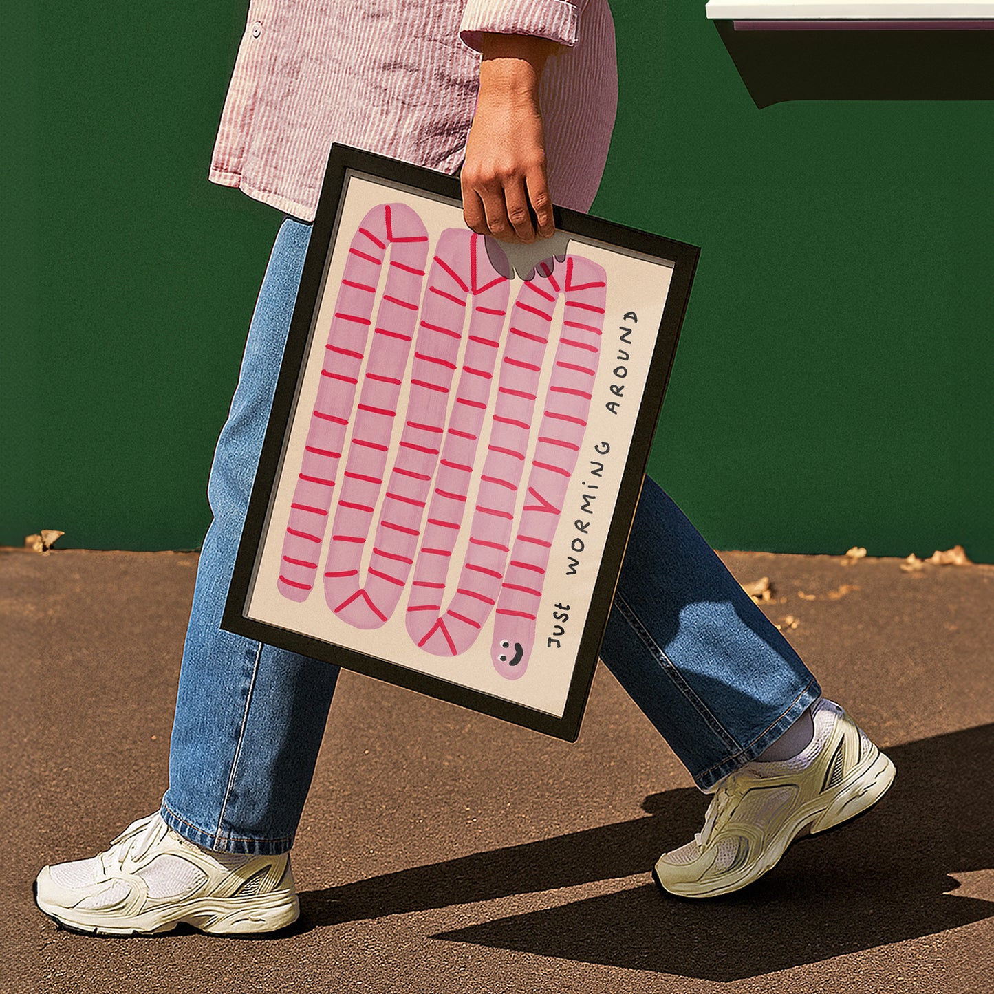 Just Worming Around Print