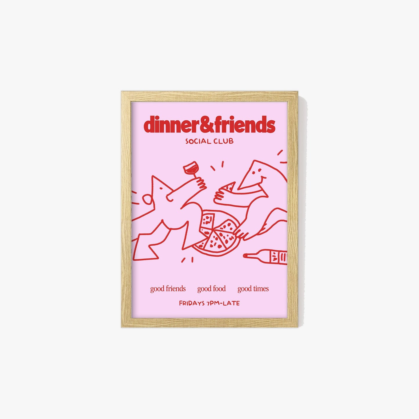 Dinner & Friends Social Club Print