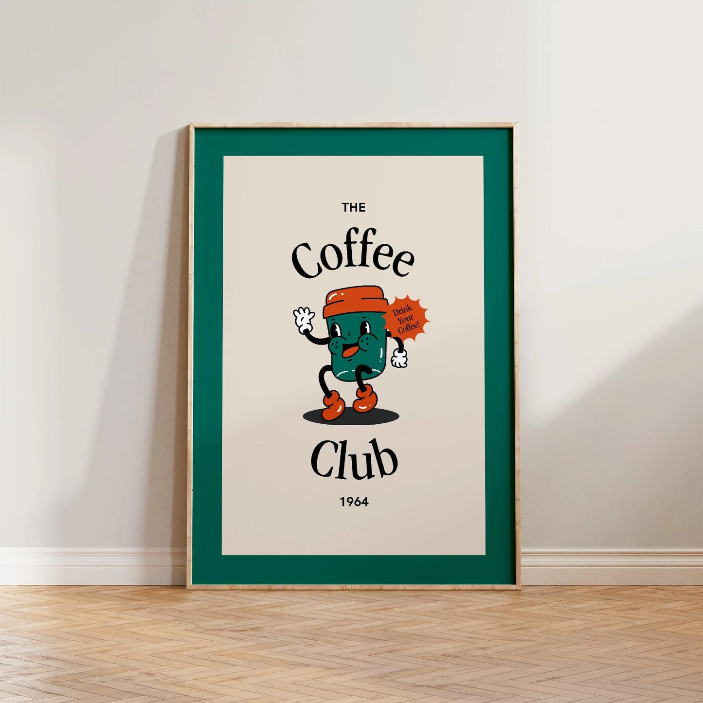 SECONDS Retro Coffee Club Print