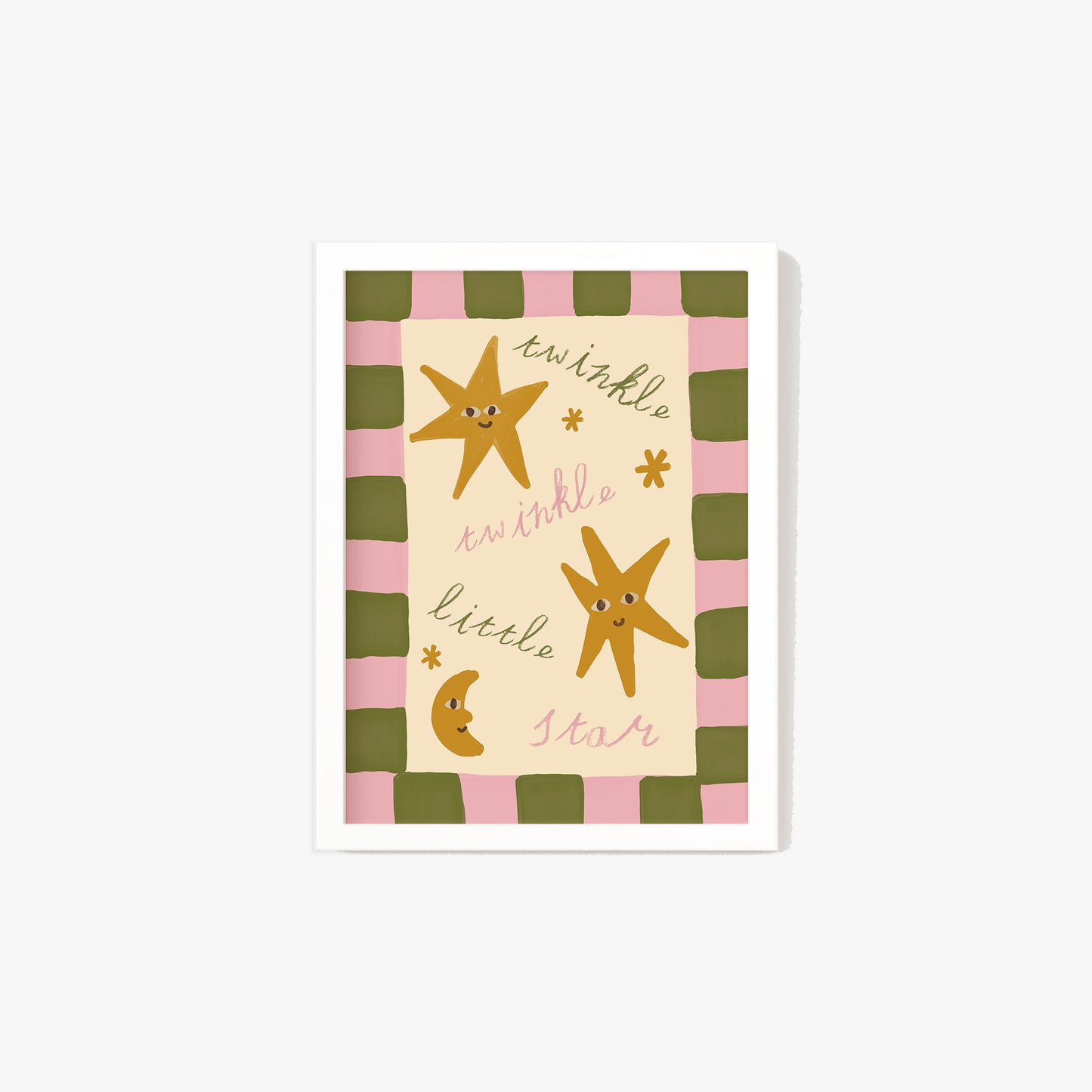Twinkle Little Star Checkered Print