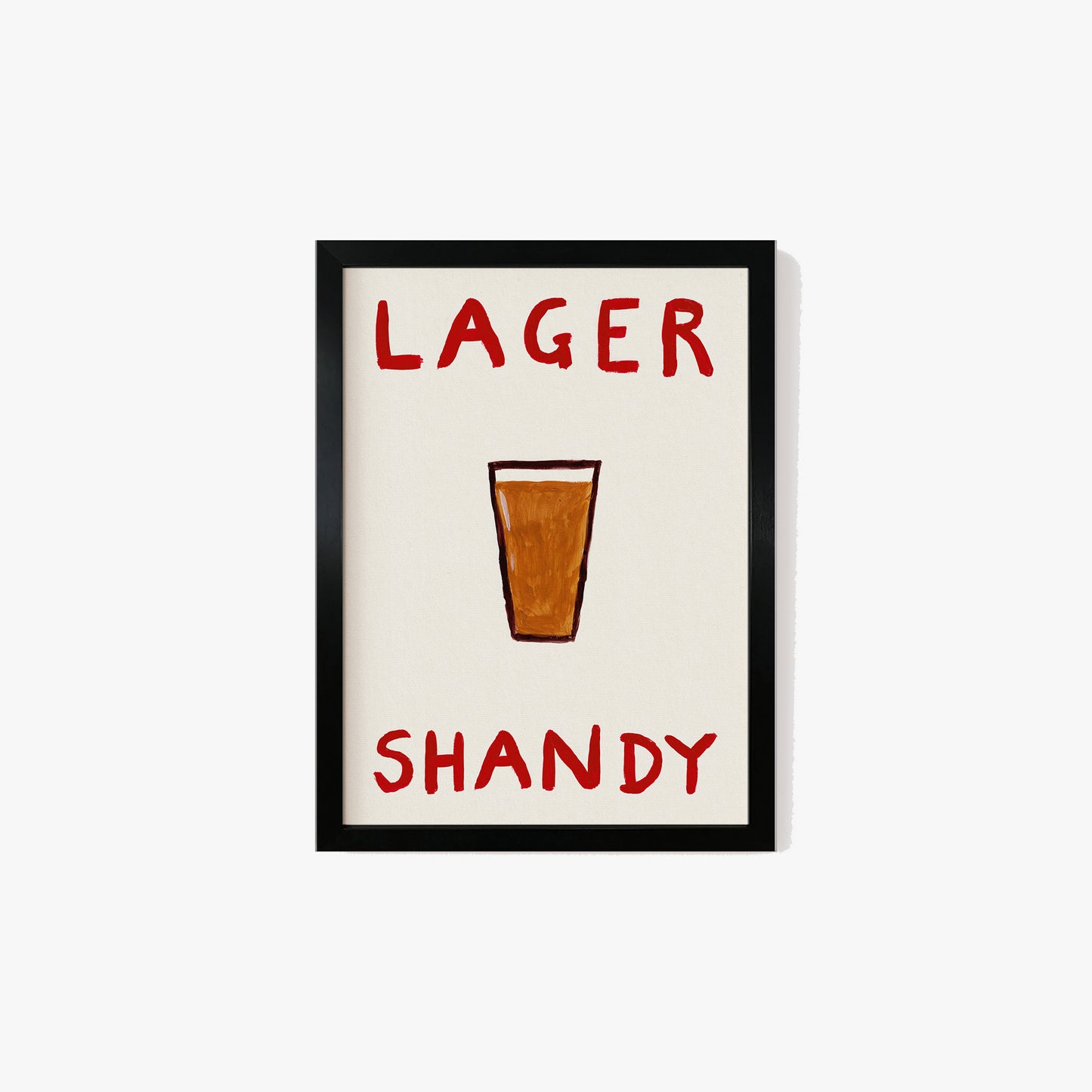Lager Shandy Hand Painted Print