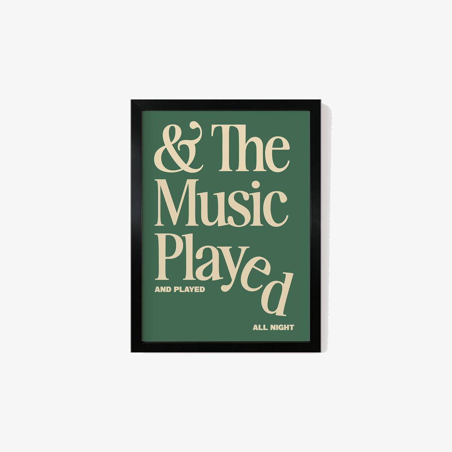 The Music Played Print