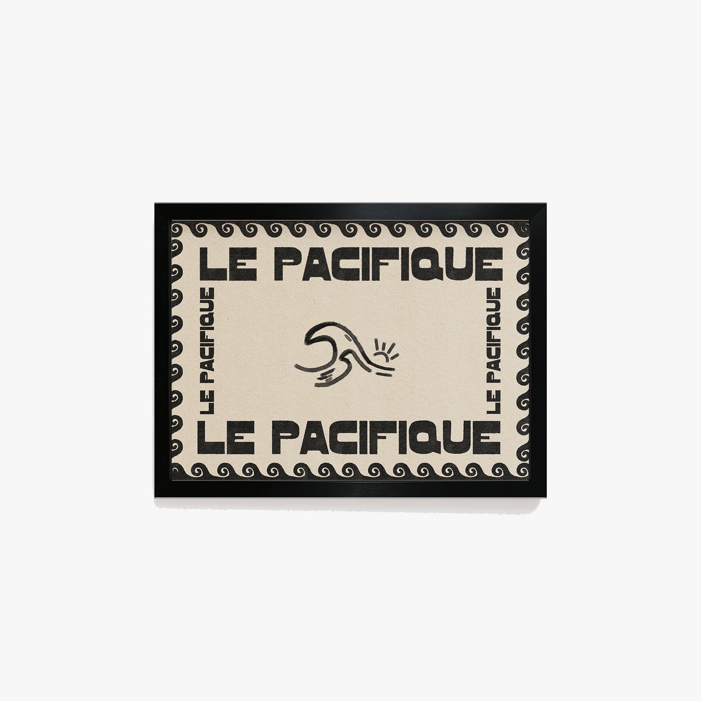 Le Pacifique Ocean Retro Print