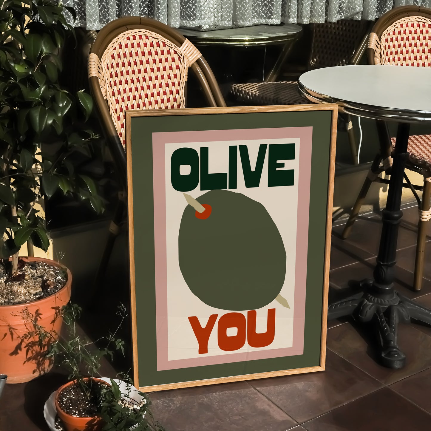 Olive You Print