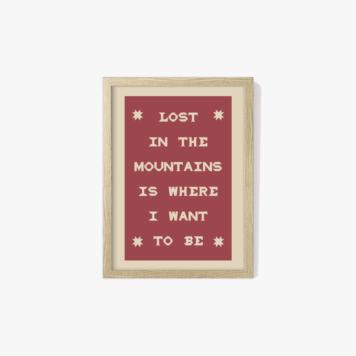 Lost In The Mountains Print