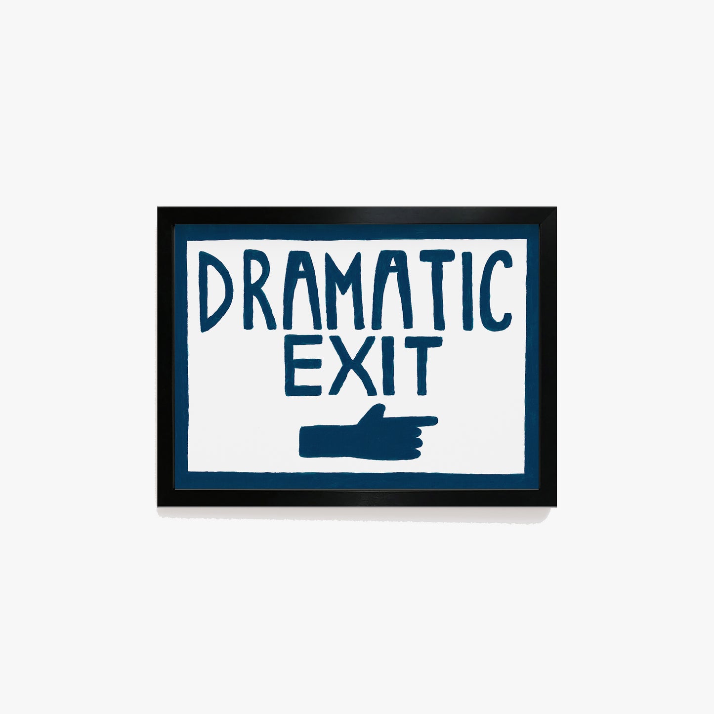 Dramatic Exit Hand Painted Print