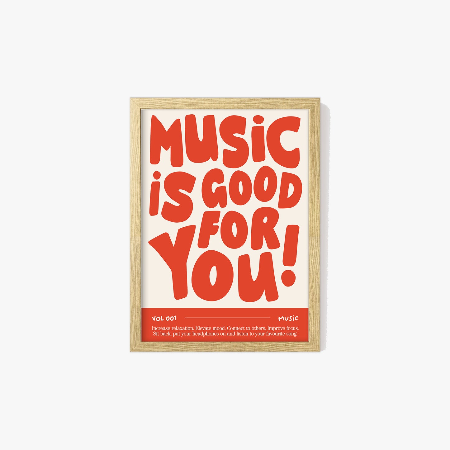 Music Is Good For You Print