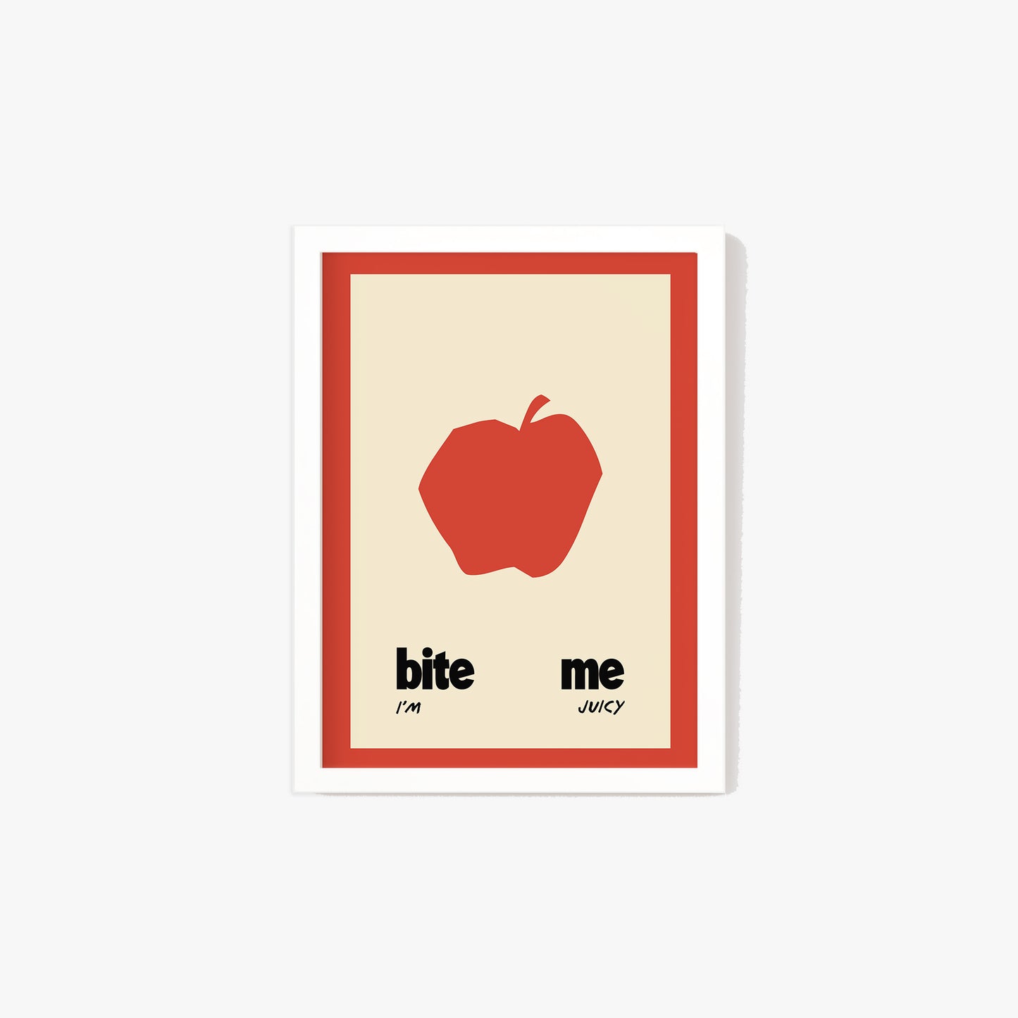 Bite Me Apple Print