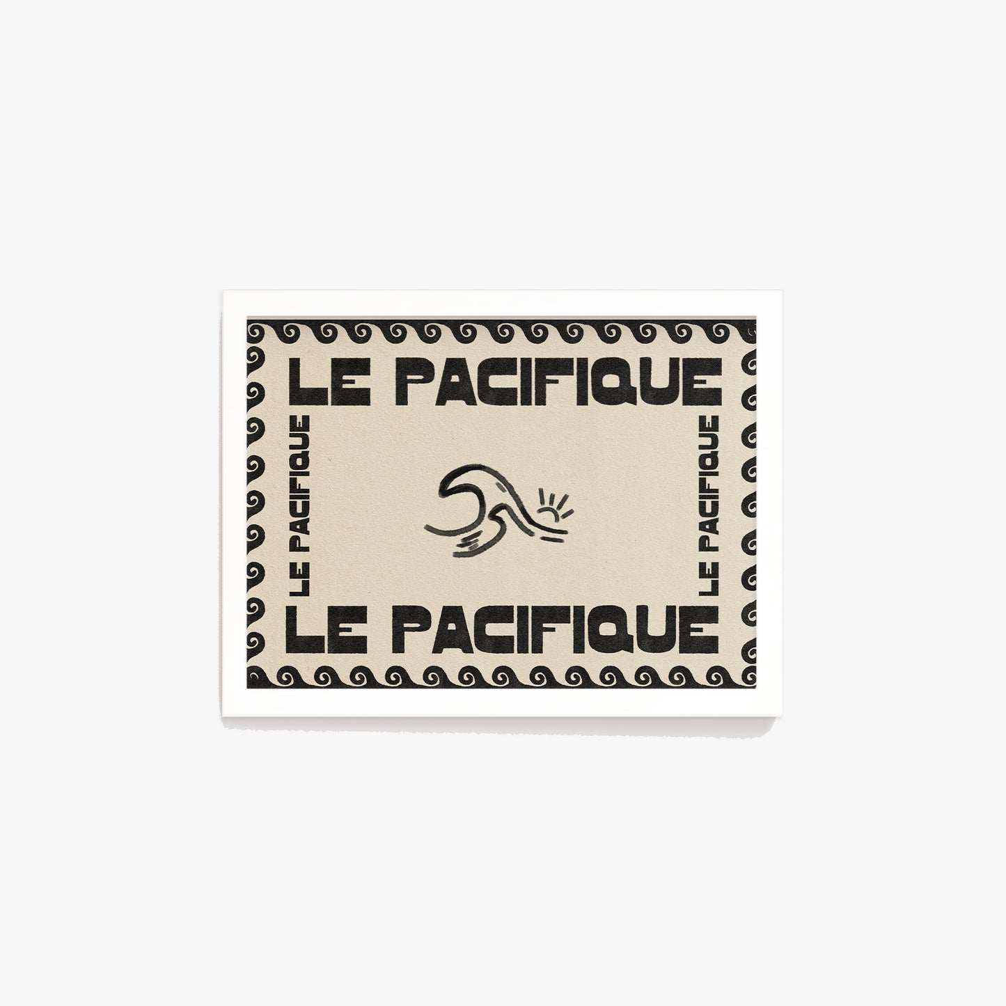 Le Pacifique Ocean Retro Print