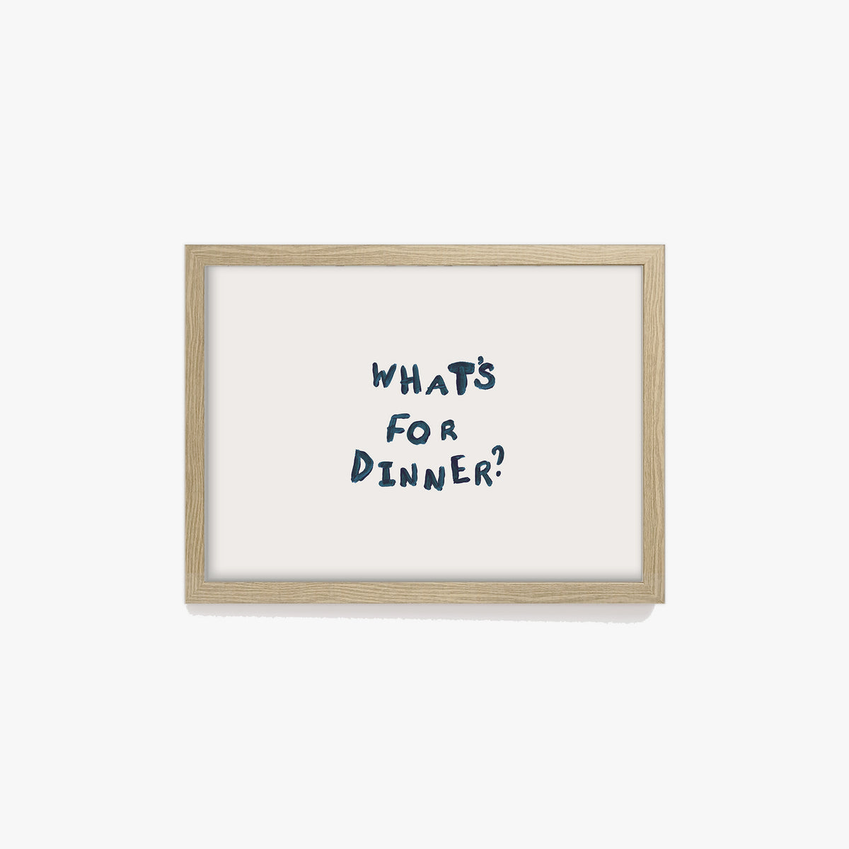 What's For Dinner Hand Painted Print