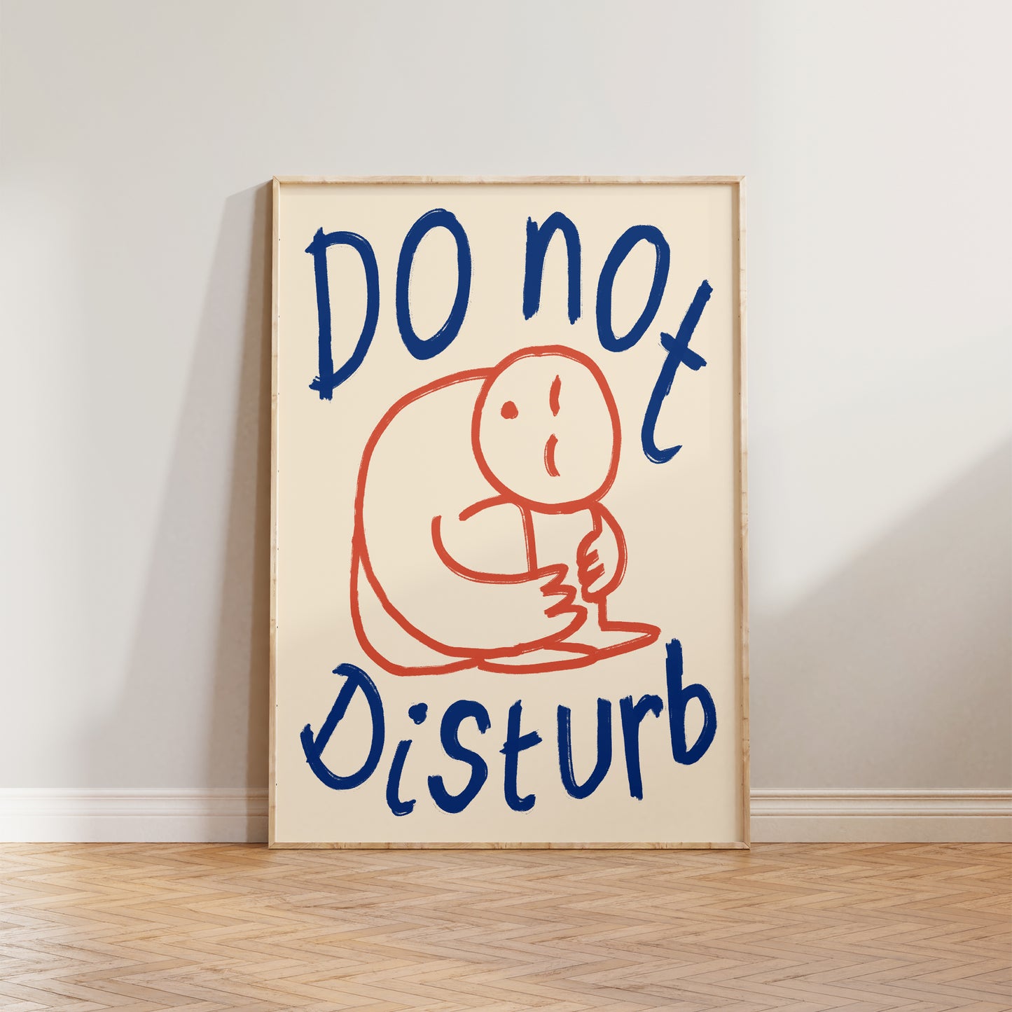 Do Not Disturb Doodle Print