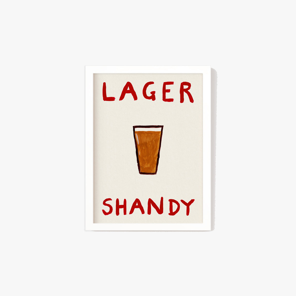 Lager Shandy Hand Painted Print