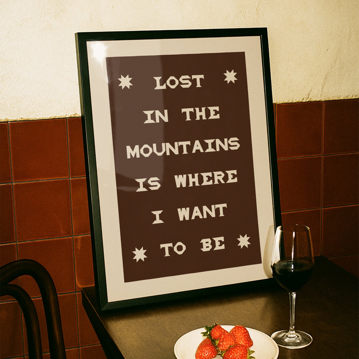 Lost In The Mountains Print