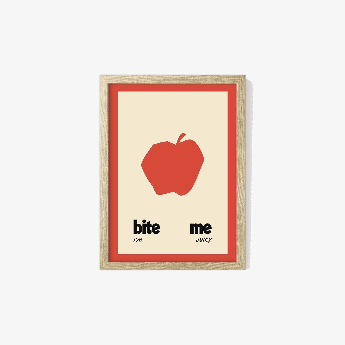 Bite Me Apple Print