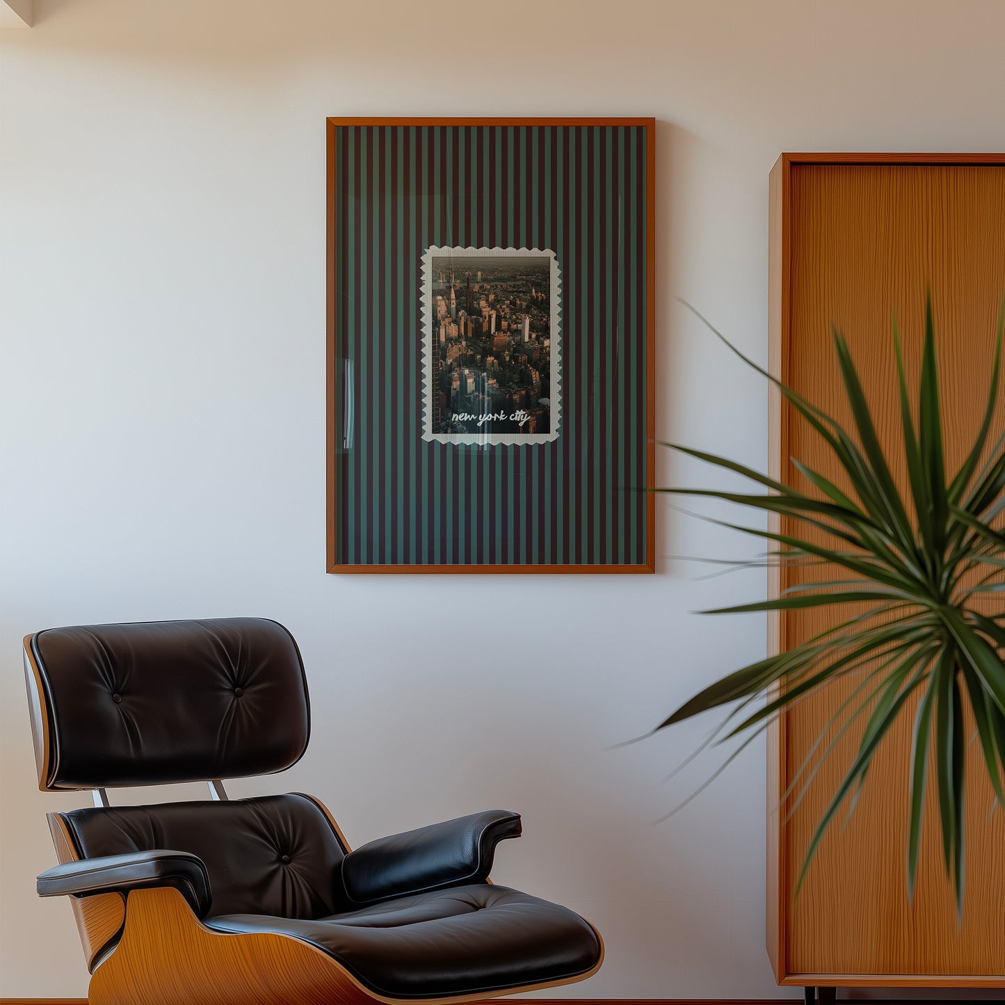 New York City Striped Print