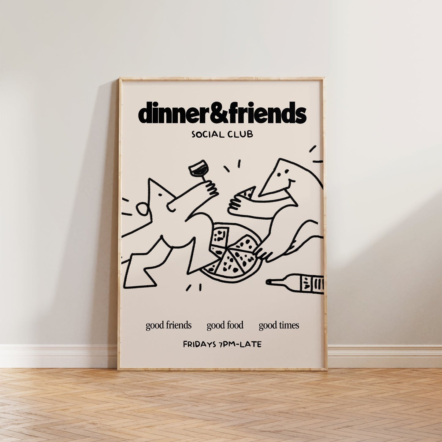 Dinner & Friends Social Club Print