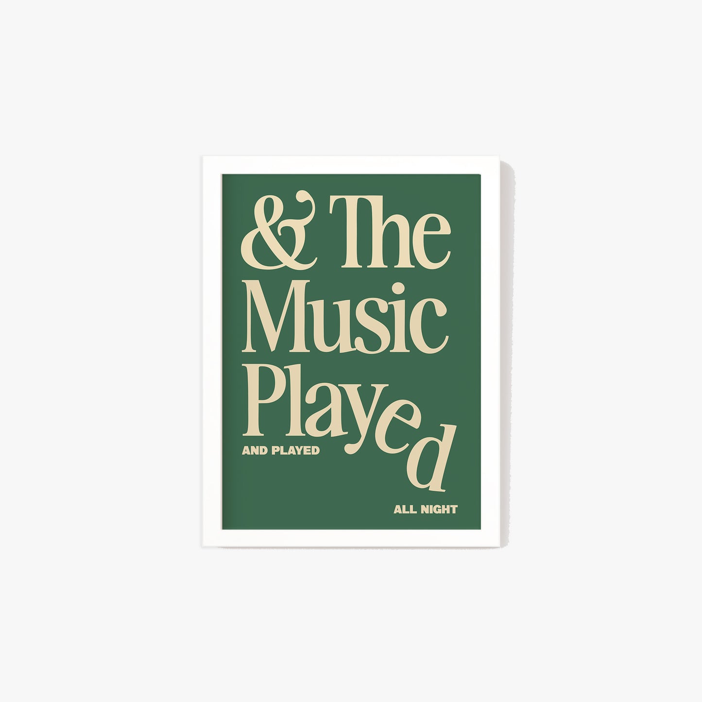 The Music Played Print