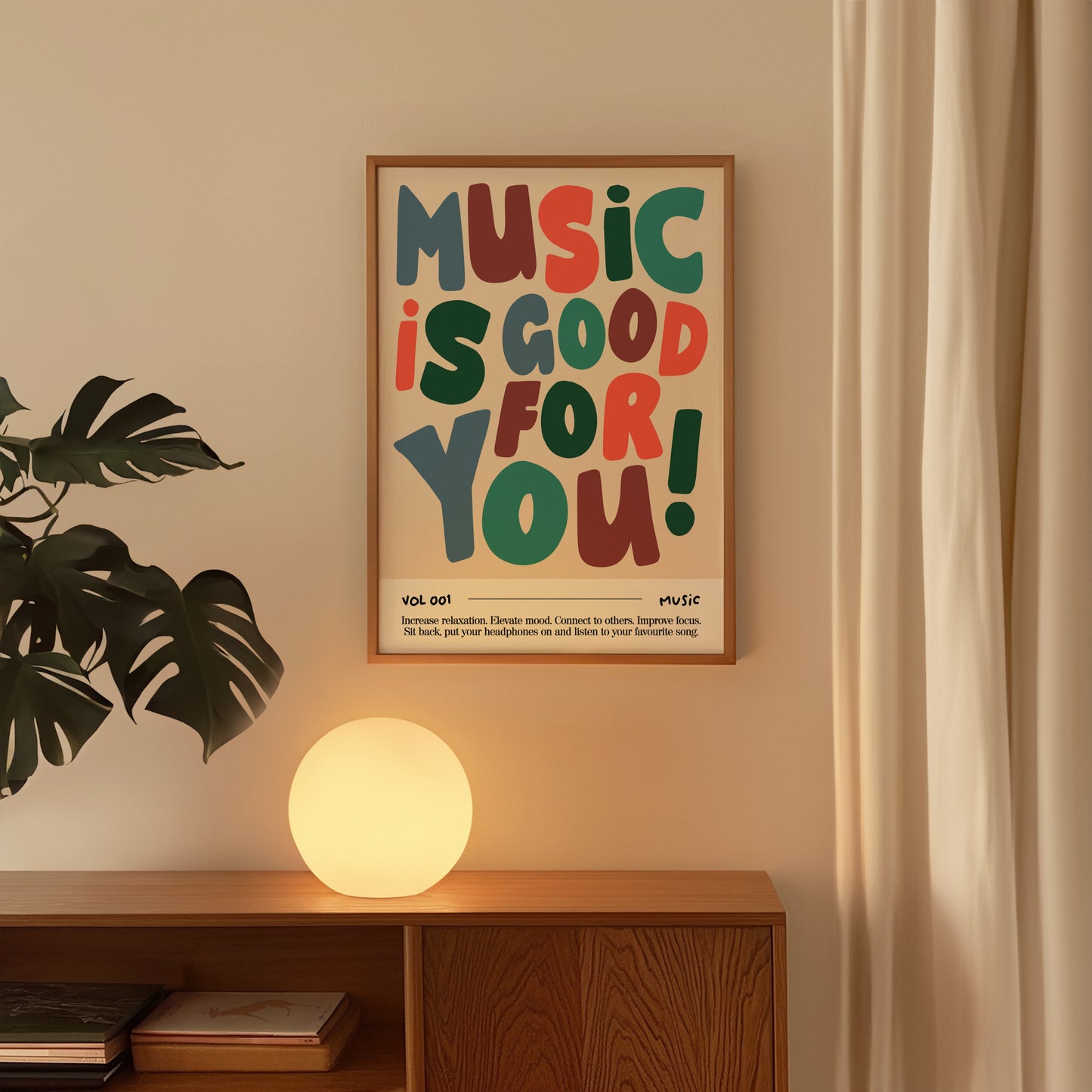 Music Is Good For You Print