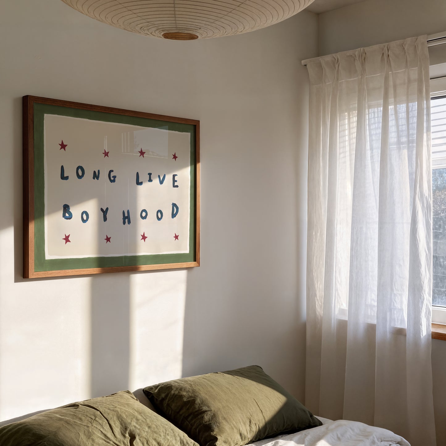 Long Live Boyhood Hand Painted Print
