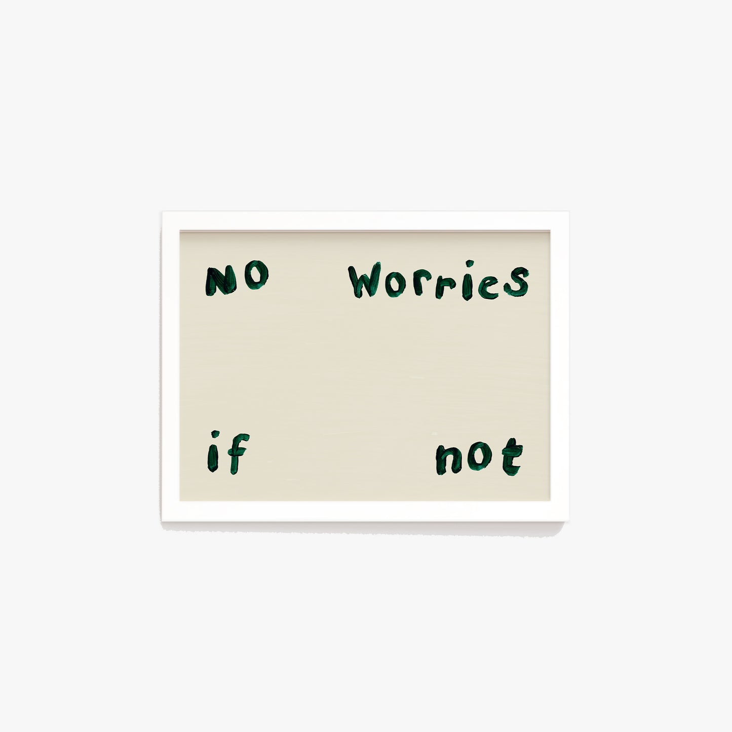 No Worries If Not Hand Painted Print